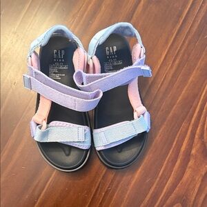 GAP Kids Pastel Blue and Pink Sandals never worn